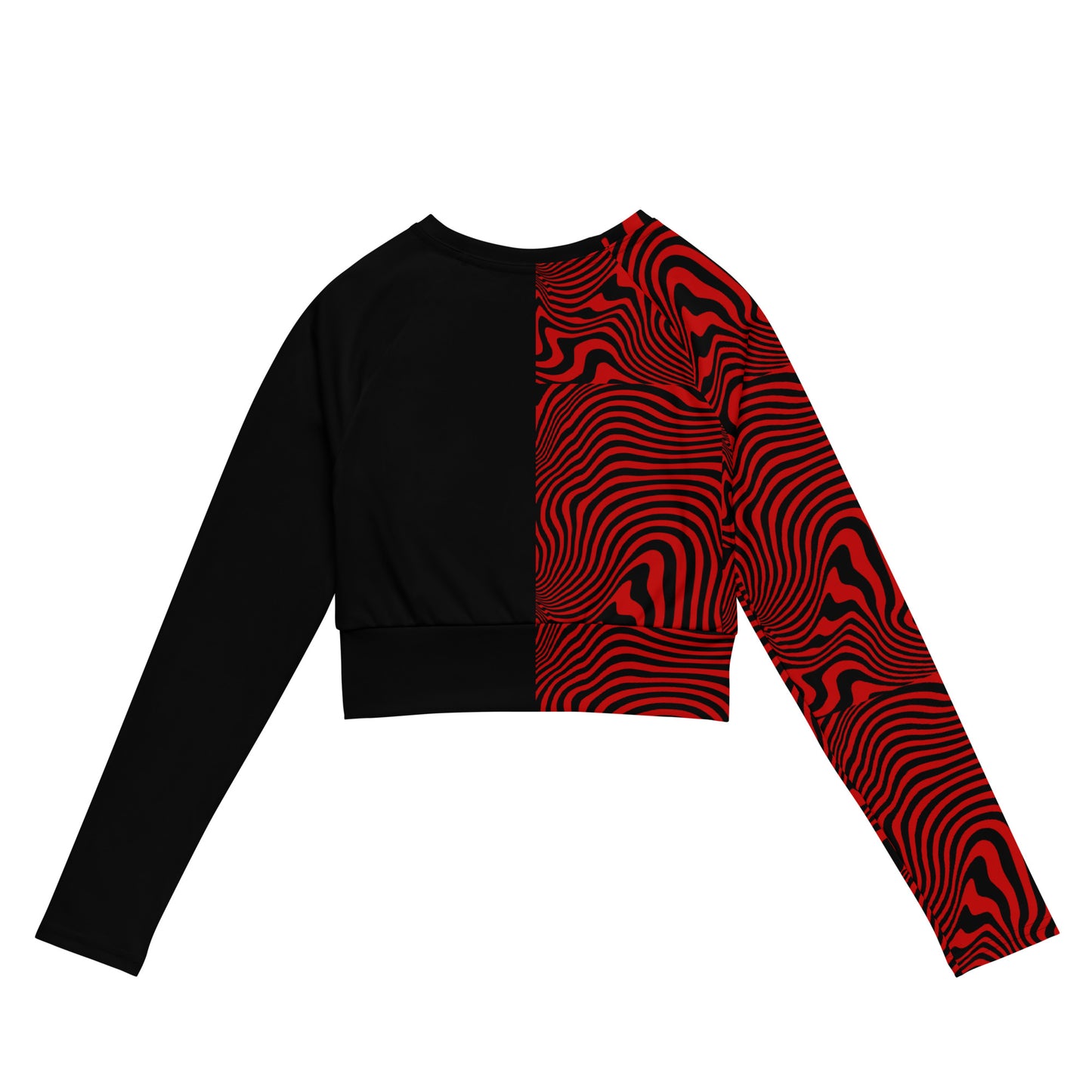 Rave Till The Grave Long Sleeve Crop Top