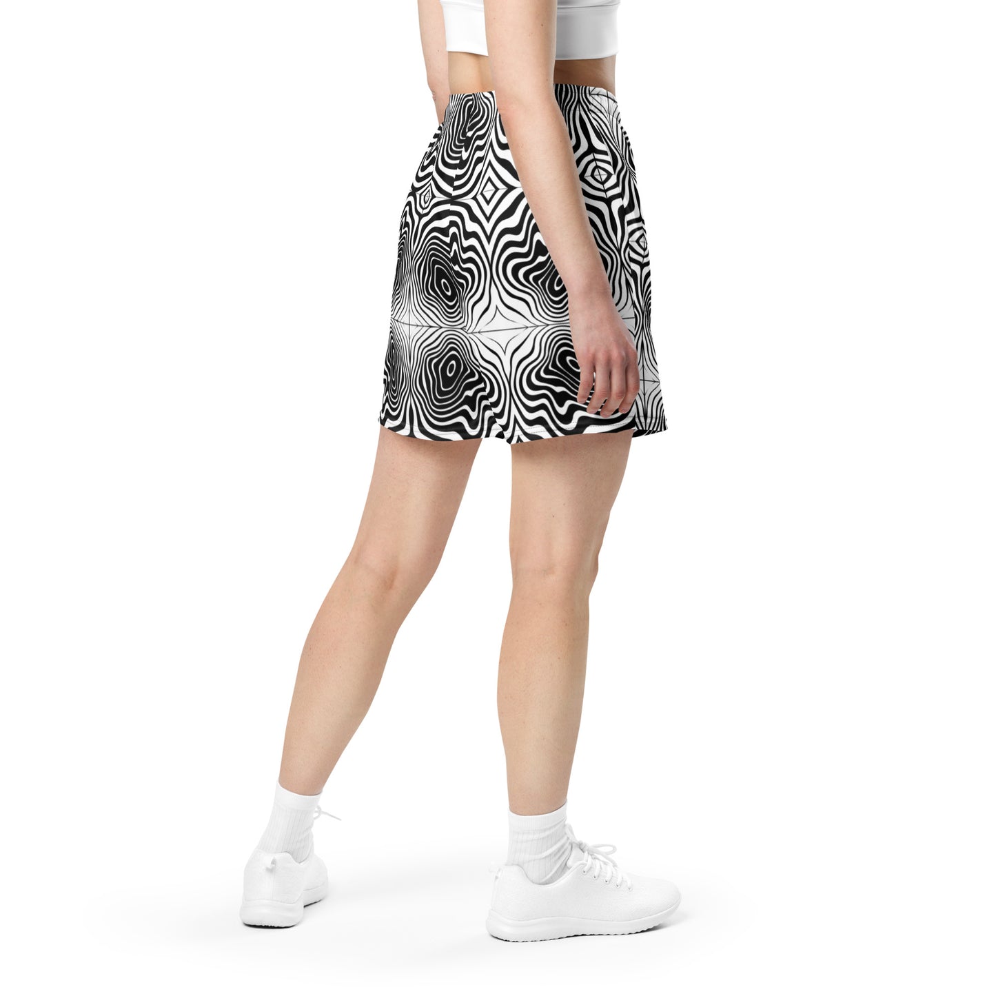 Black Spiral Shorts UNISEX