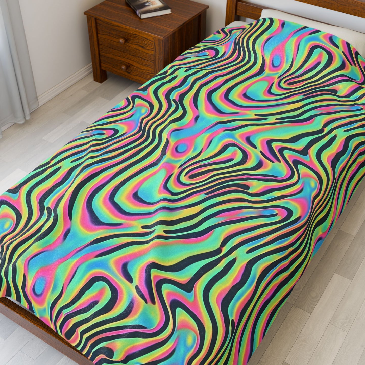 Take A Trip Velveteen Plush Blanket