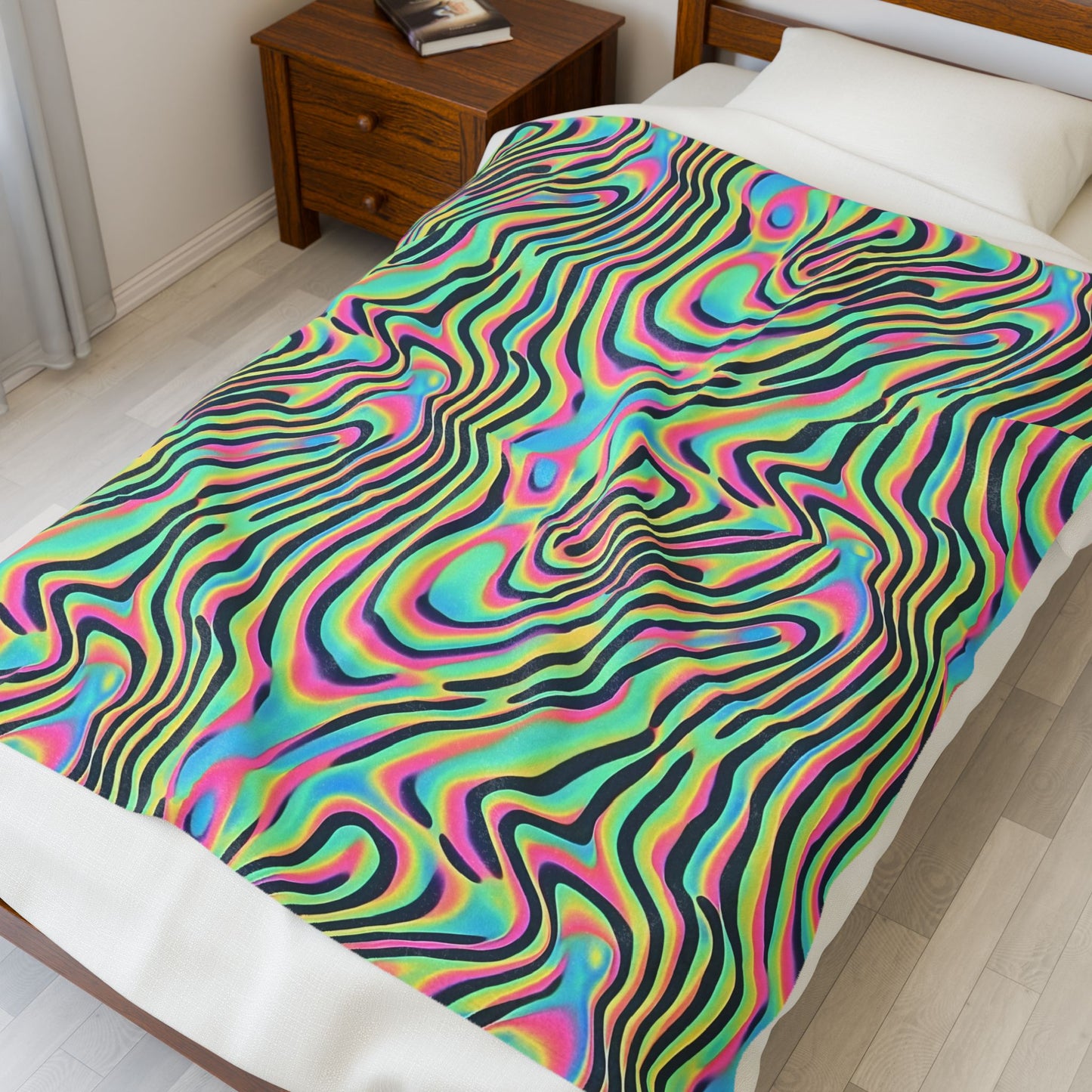 Take A Trip Velveteen Plush Blanket