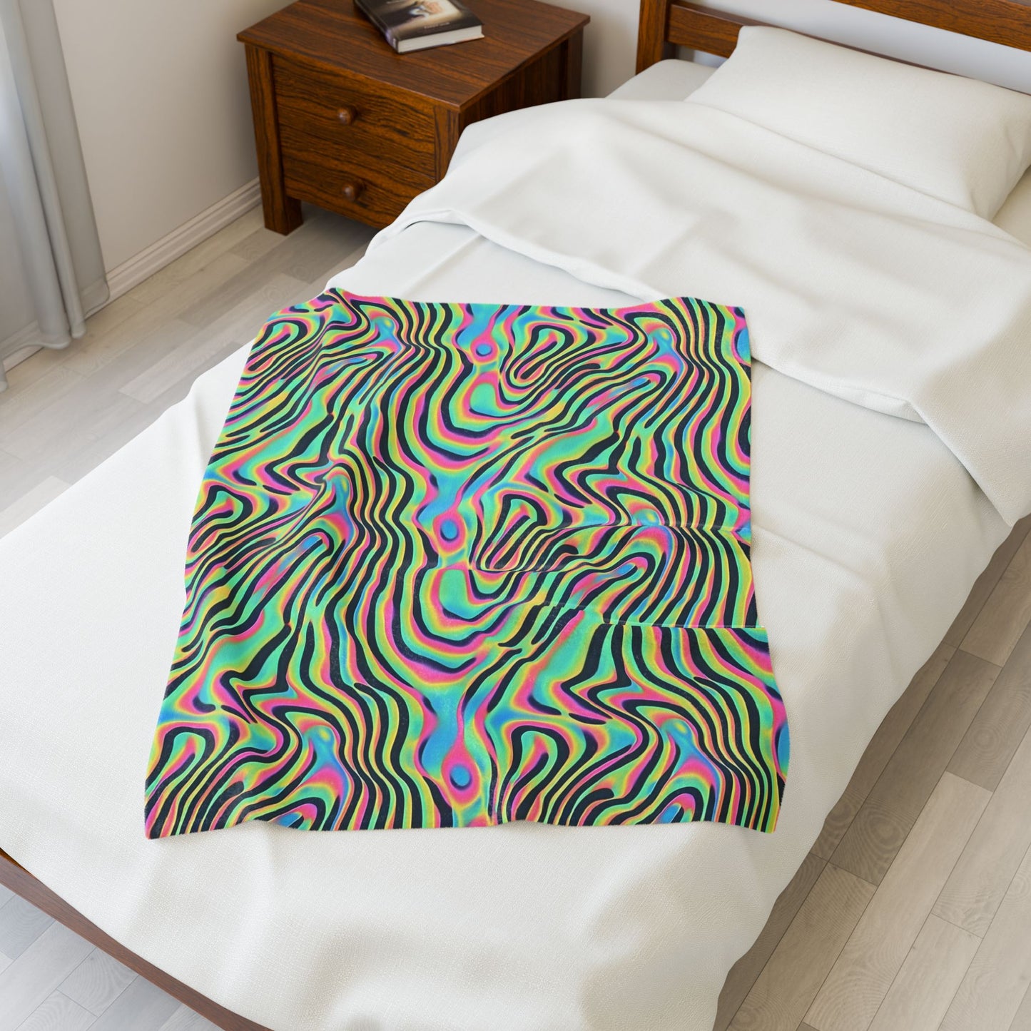 Take A Trip Velveteen Plush Blanket