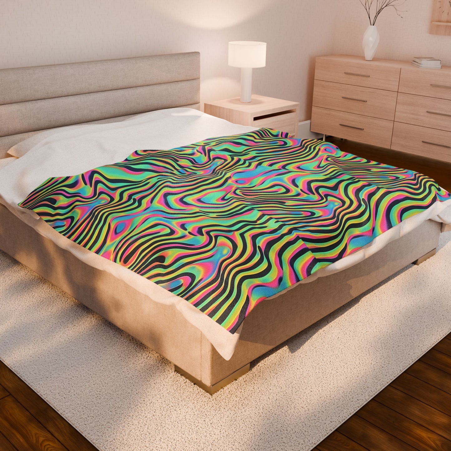 Take A Trip Velveteen Plush Blanket