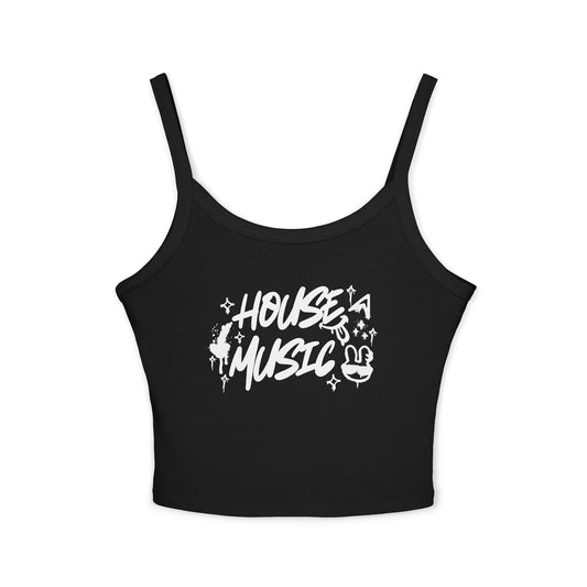 House Music Spaghetti Strap Tank Top