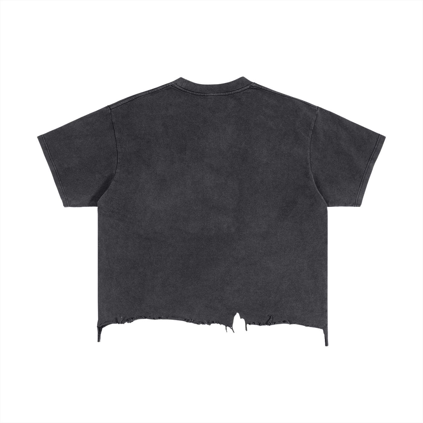 Send Me Your Playlist Vintage Wash Boxy Distressed Hem T-Shirt