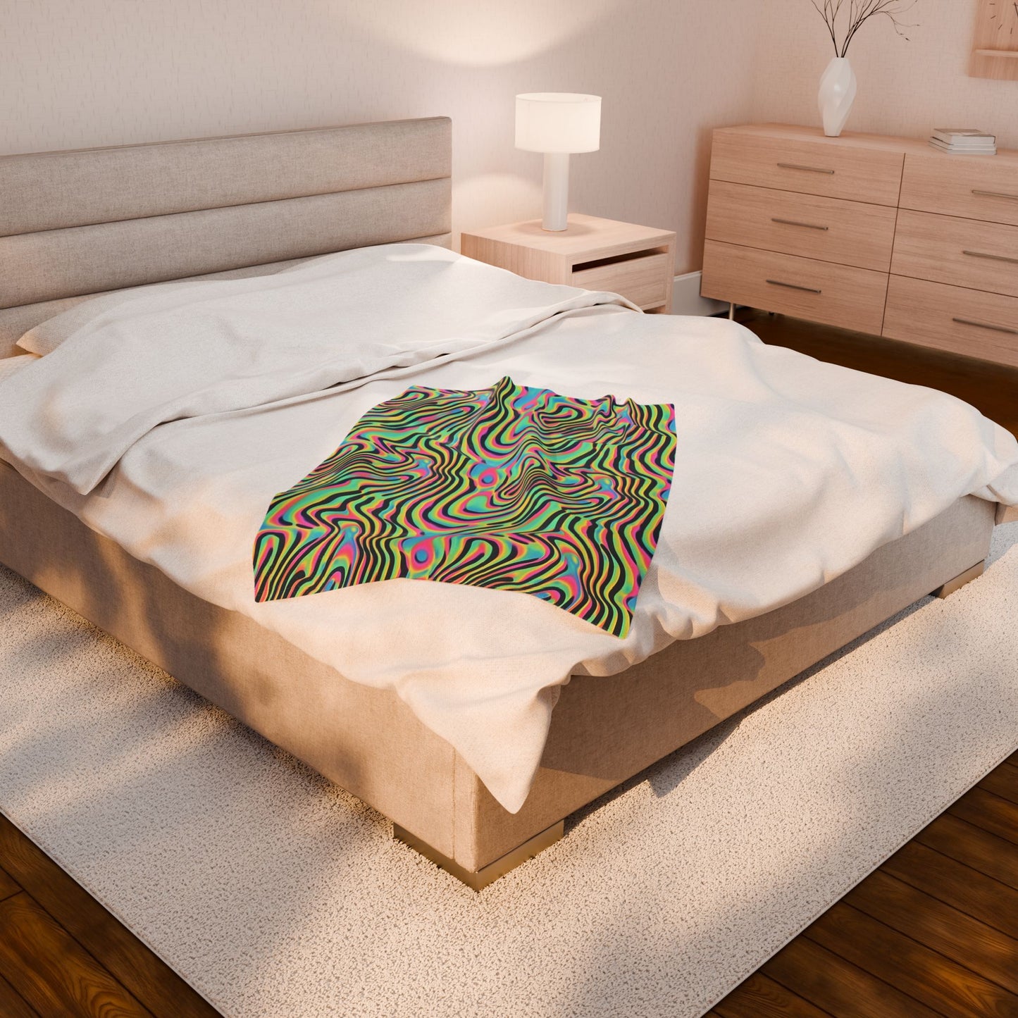 Take A Trip Velveteen Plush Blanket