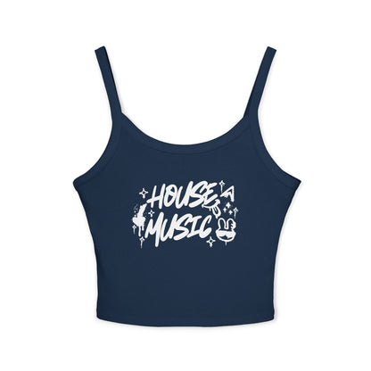 House Music Spaghetti Strap Tank Top