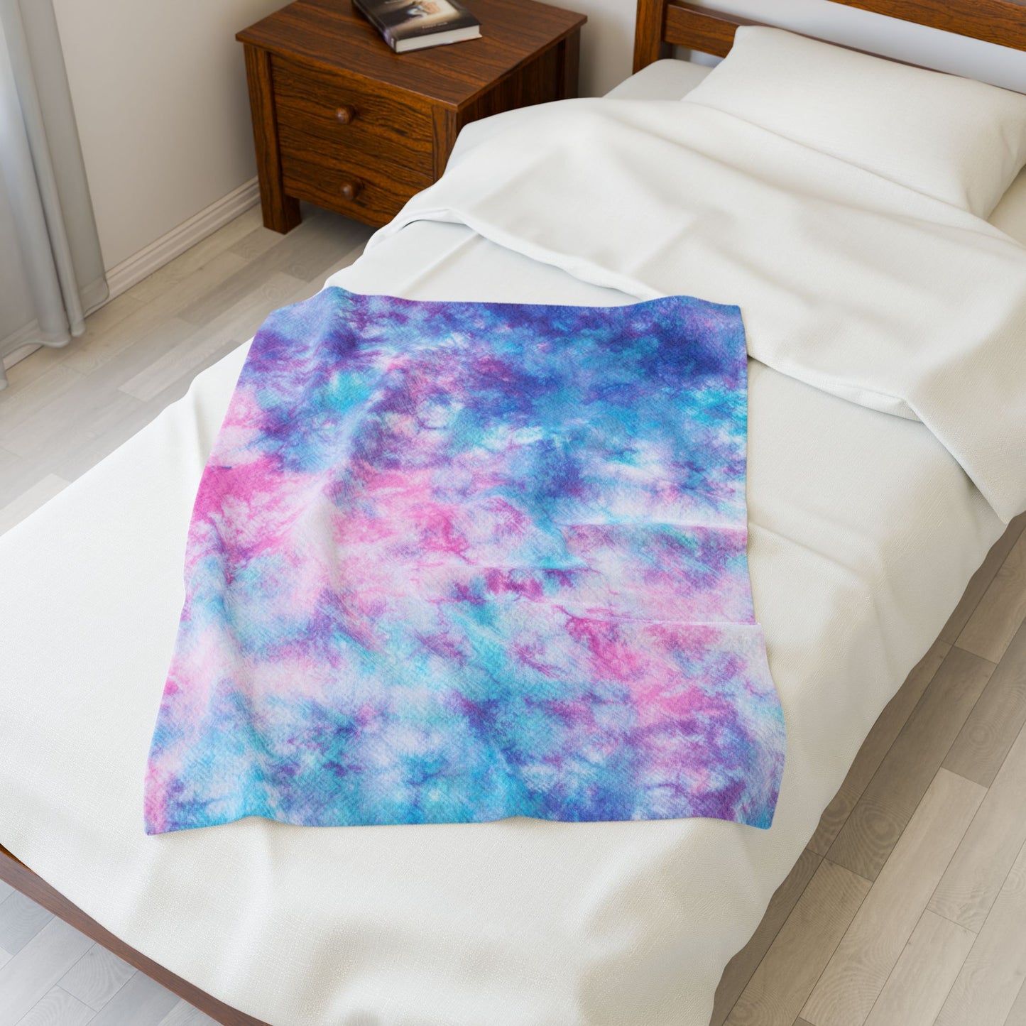 Super Soft Tie Dye Velveteen Plush Blanket
