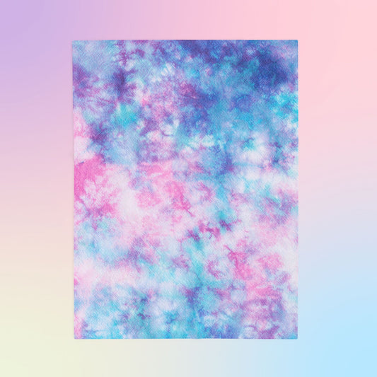 Super Soft Tie Dye Velveteen Plush Blanket