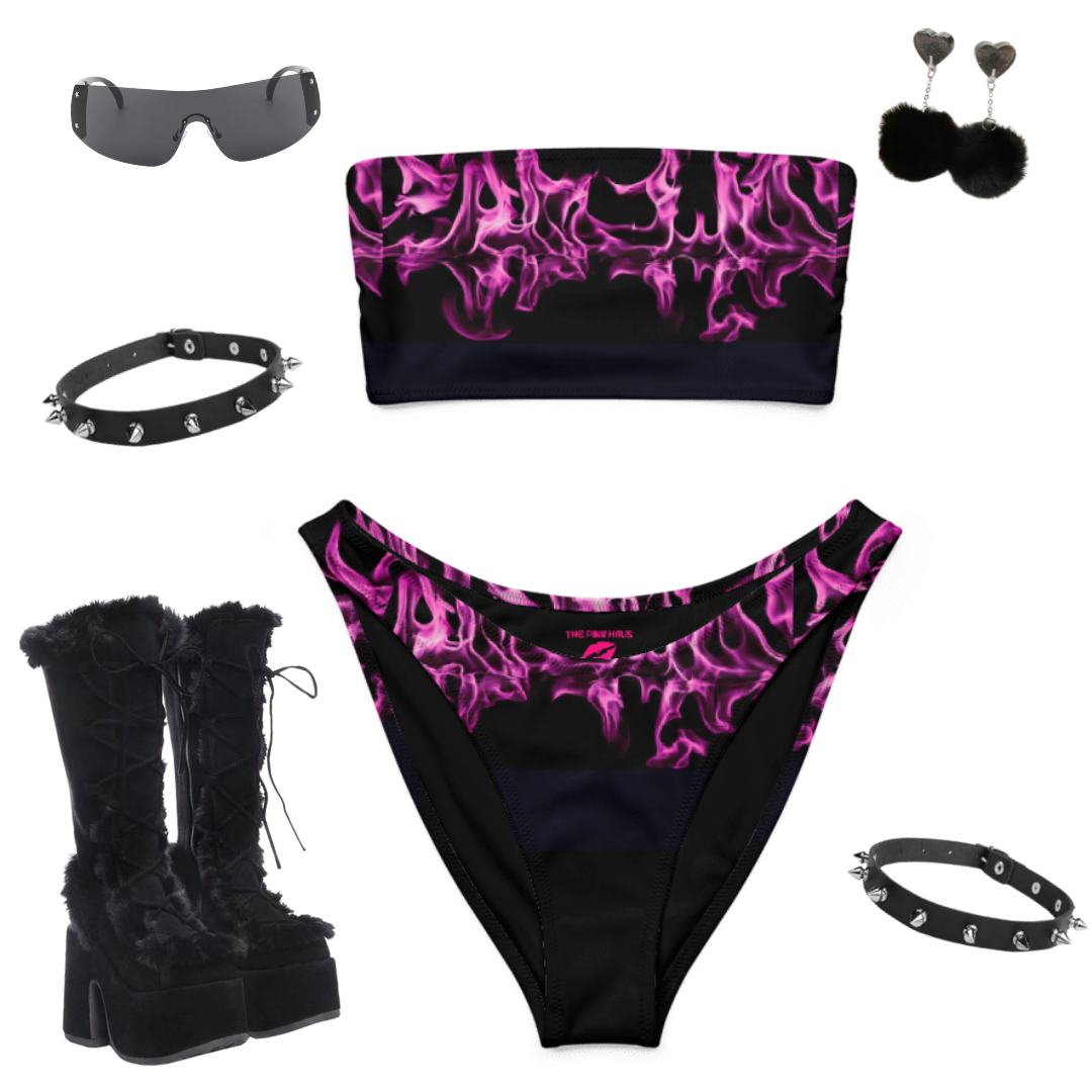 Recycled bandeau bikini