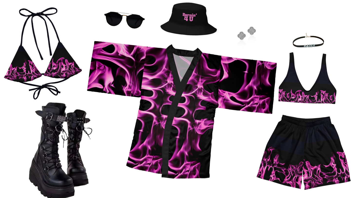 Pink Flame Robe