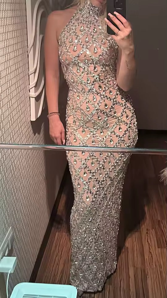 Rhinestone Dress for Pregnancy