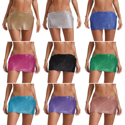 Metal Sequins Skirt