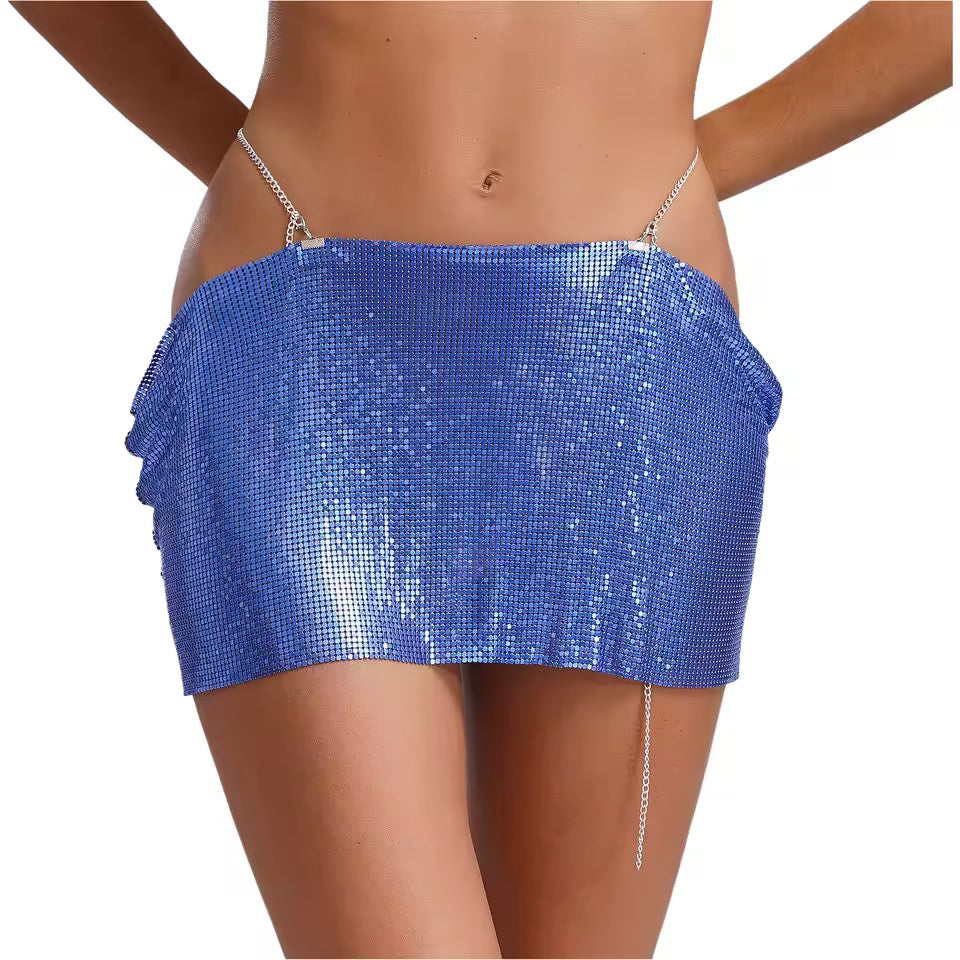 Metal Sequins Skirt