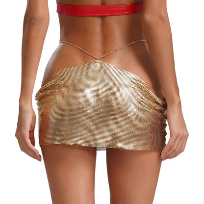 Metal Sequins Skirt