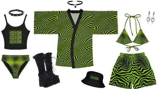 Green Spiral Robe UNISEX