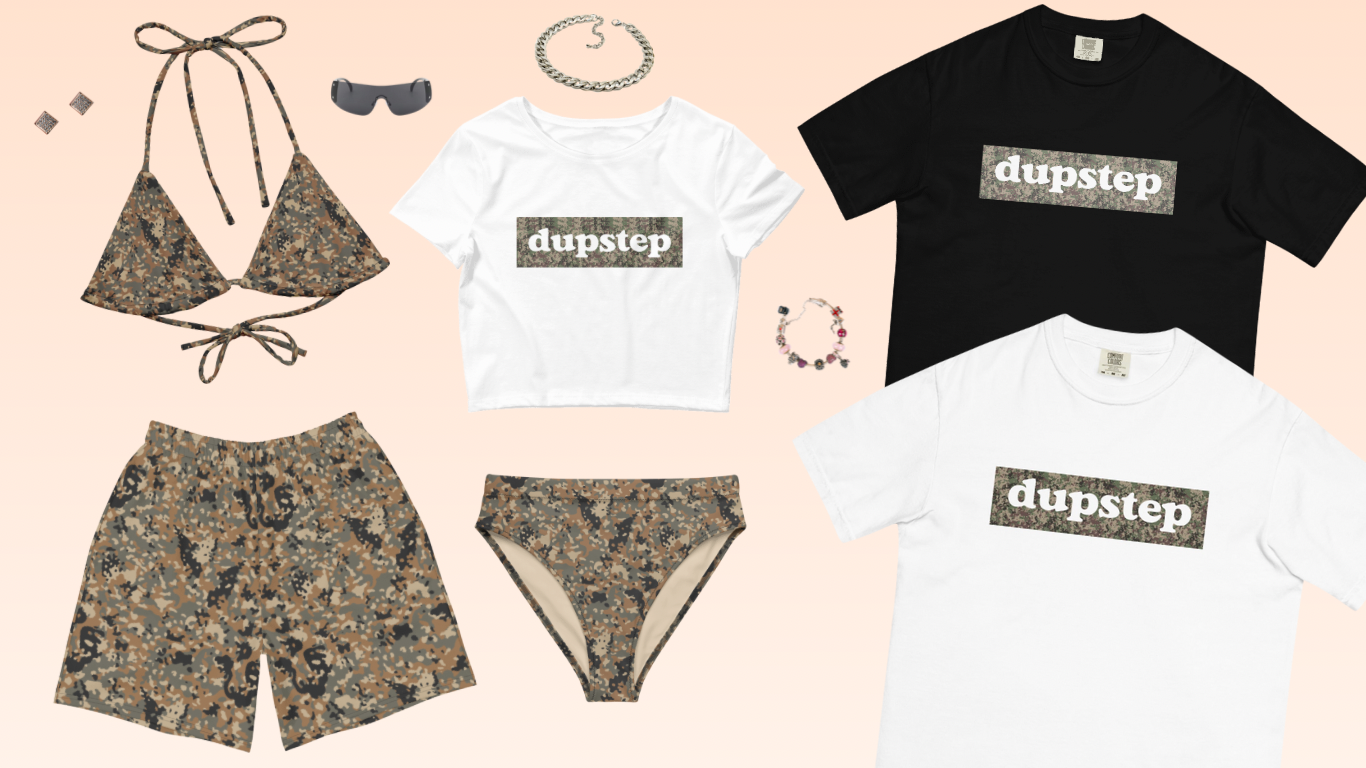 Camo Dubstep Crop Top