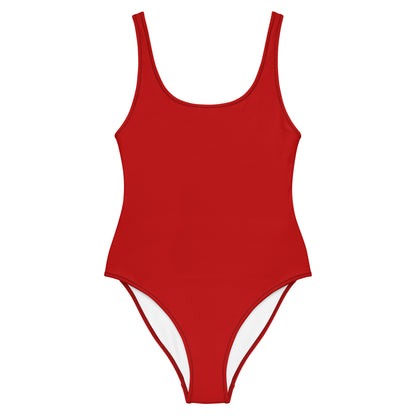 Red One-Piece Bodysuit