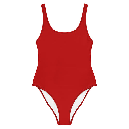 Red One-Piece Bodysuit