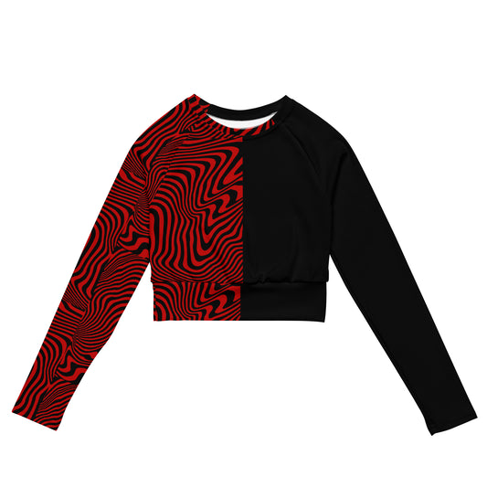 Rave Till The Grave Long Sleeve Crop Top