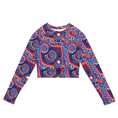 Flame Thrower Long Sleeve Crop Top