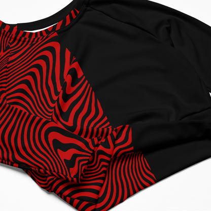 Rave Till The Grave Long Sleeve Crop Top