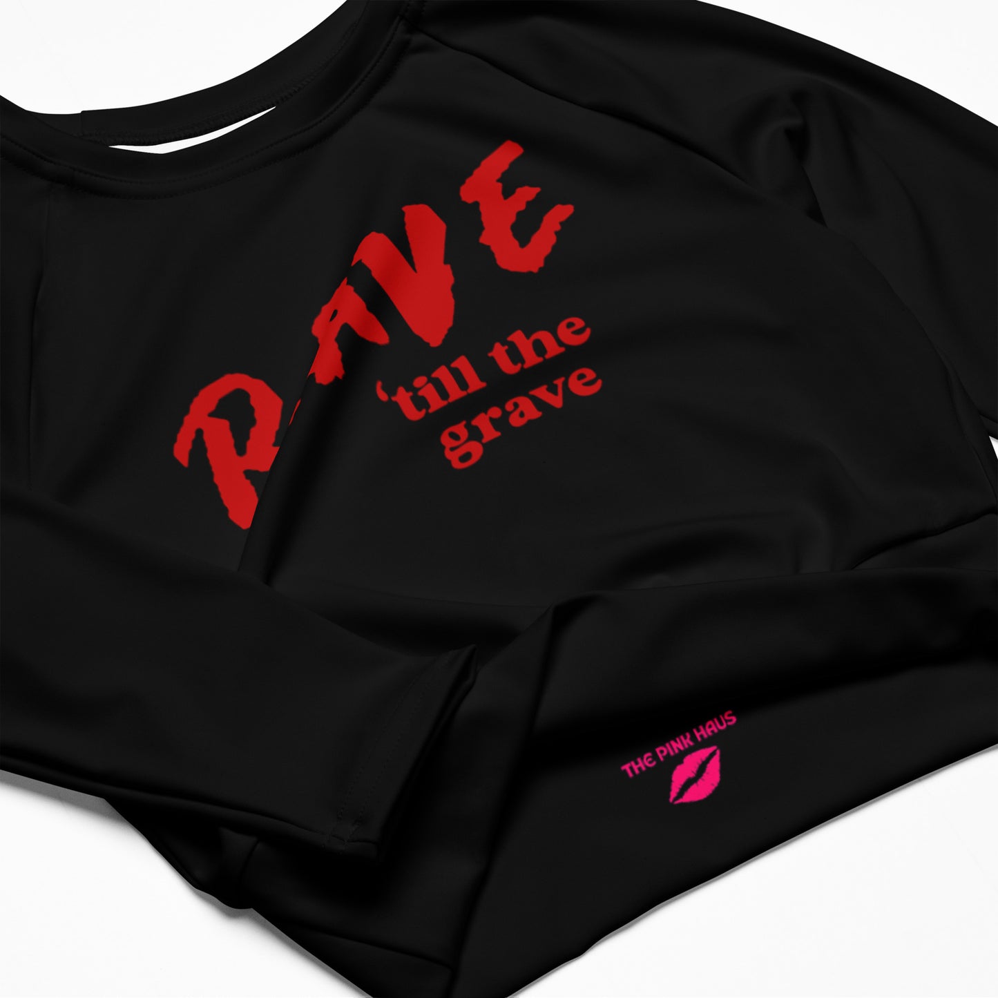 Rave ‘Till The Grave Long Sleeve Crop Top