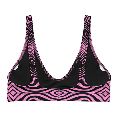 Pink Spiral Bikini Top