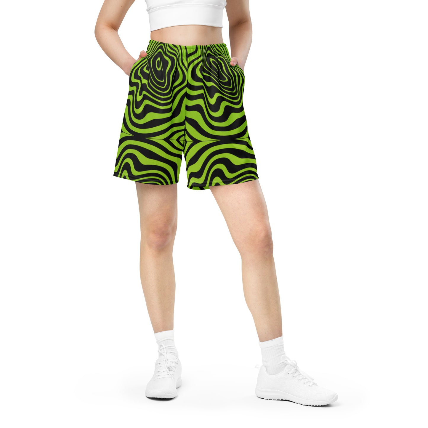 Green Spiral Shorts UNISEX