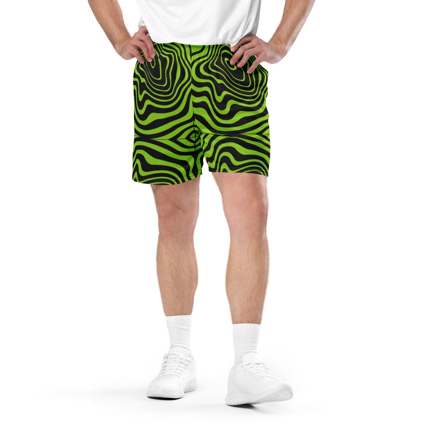 Green Spiral Shorts UNISEX