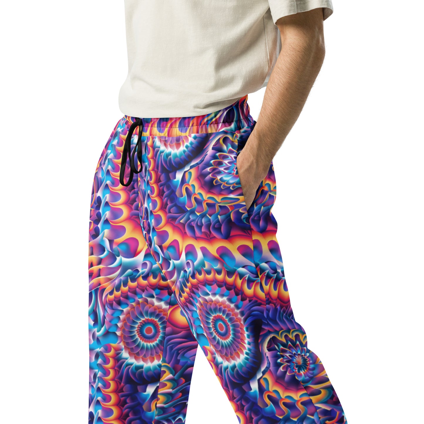 Flame Thrower Wide Leg Joggers