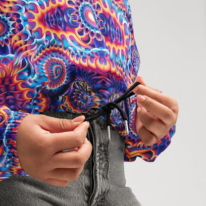 Flame Thrower Cropped Windbreaker