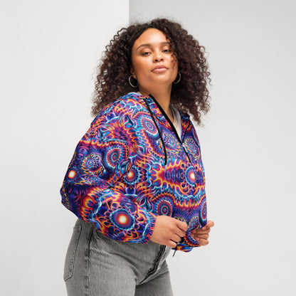 Flame Thrower Cropped Windbreaker